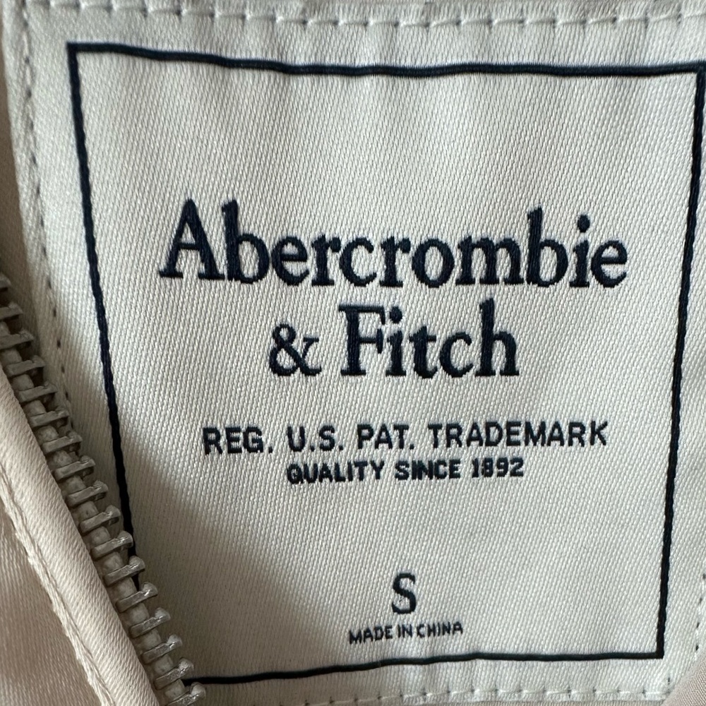 Abercrombie & Fitch Satin Bomber Jacket Sz S - Picture 5 of 8